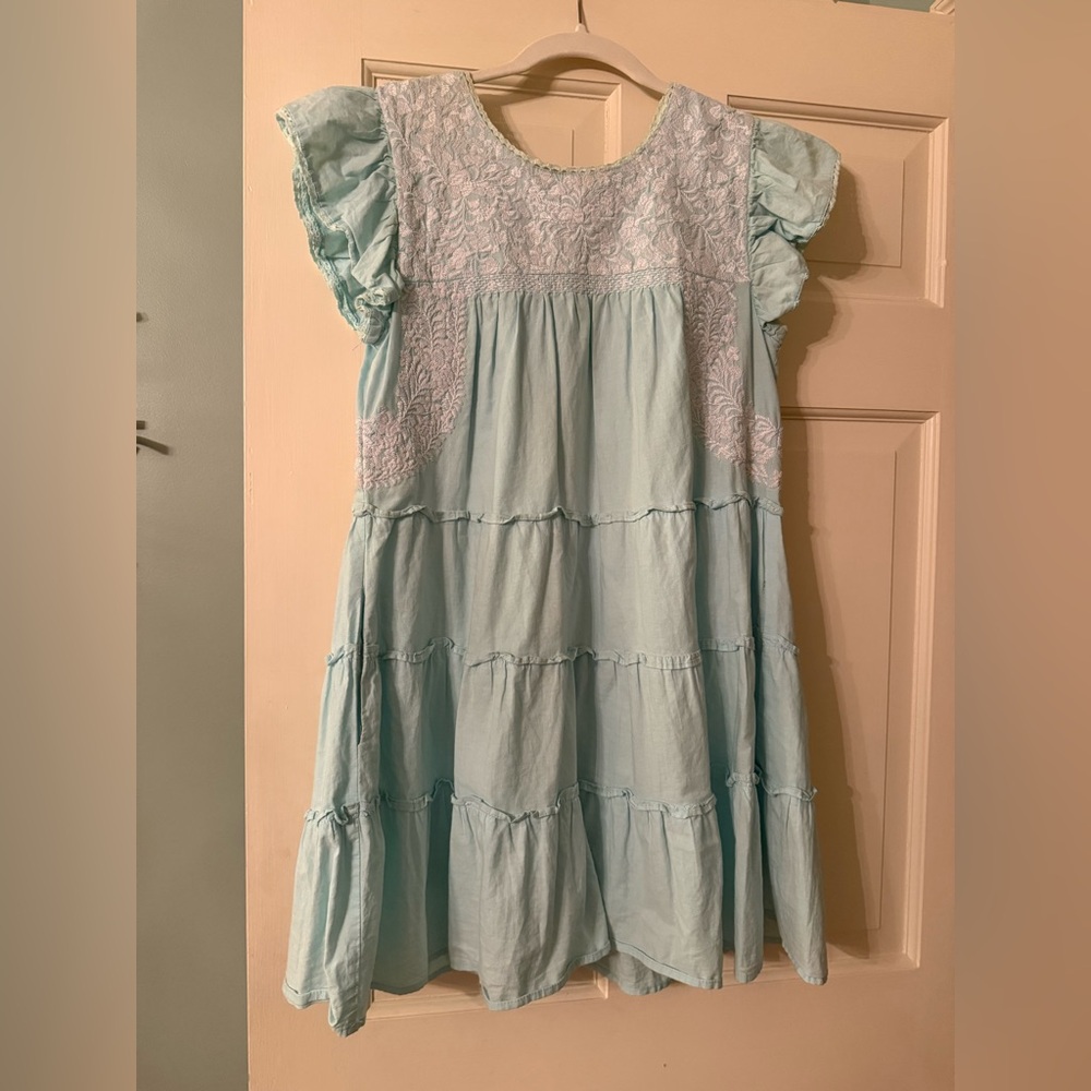 J Marie flutter sleeve Dress
